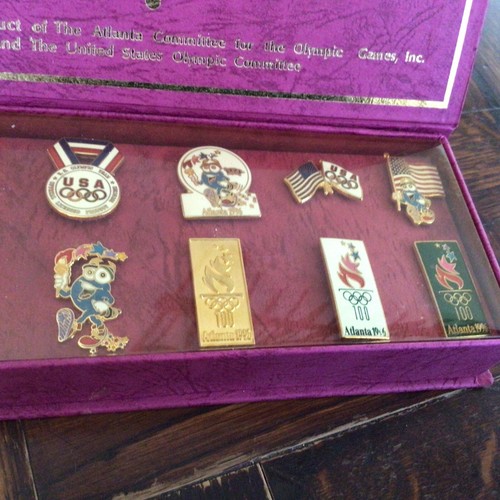 Vintage 1996 USA Atlanta Summer Olympics Commemorative Collector 12 PIN SET art - 第 3/7 張圖片