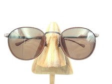 Vintage Tudor 960 C2 Black Red Burgundy Metal Round Oval Sunglasses FRAMES ONLY