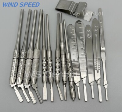 Scalpel Handle Stainless Steel Dental Knife Blade holder Surgical Instruments