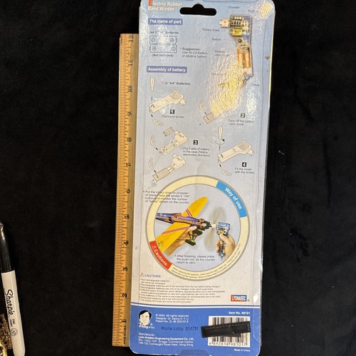 2003 Lyonaeec Electric Powered Rubber Band Winder Hard To Find New Sealed Freesp - Picture 5 of 9