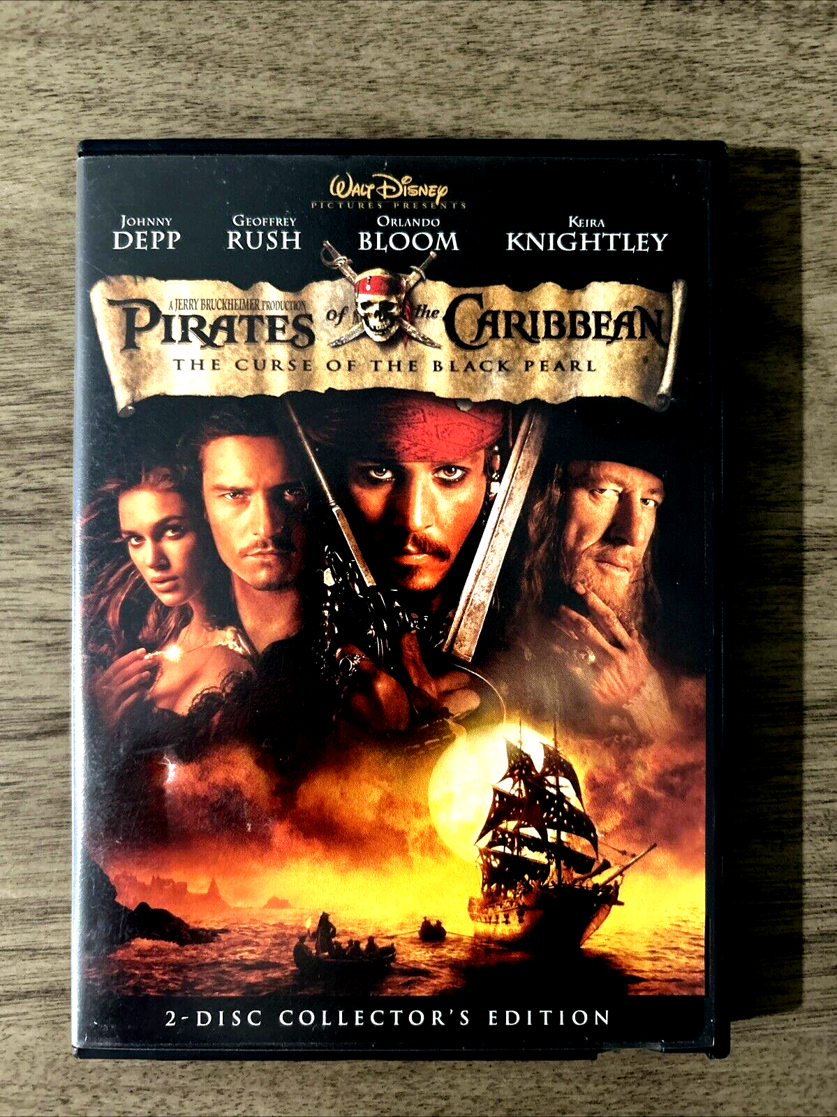 Pirates Of The Caribbean: The Curse of the Black Pearl DVD 2 Discs 2003