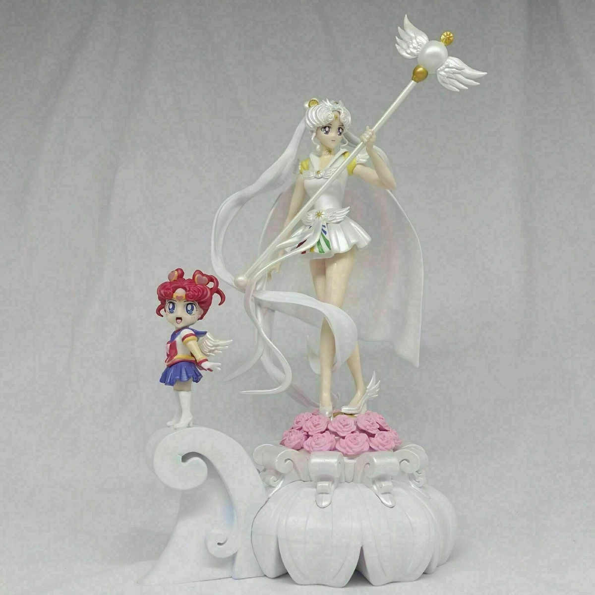 37cm Anime Sailor Moon Crystal Chibi Sailor Cosmos PVC Figure