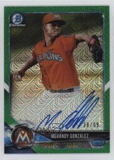 2018 Bowman Mega Box Chrome Mojo Refractor Green 38/99 Merandy Gonzalez Auto 2f9