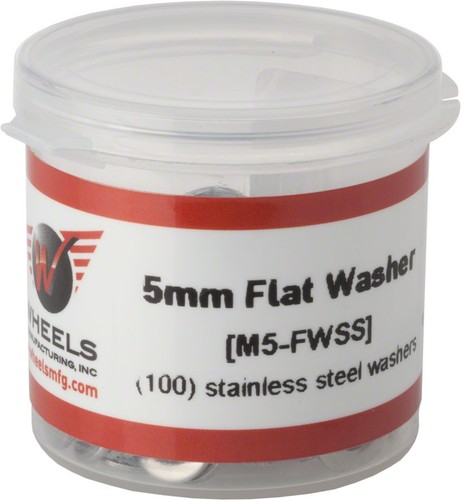 Wheels Manufacturing M5 Flat Washer Stainless Steel Bottle100 