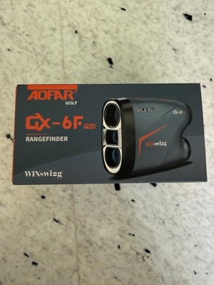 AOFAR GX-6F Pro Golf Range Finder 600Y Slope-On/Off Flag Lock Used Excellent