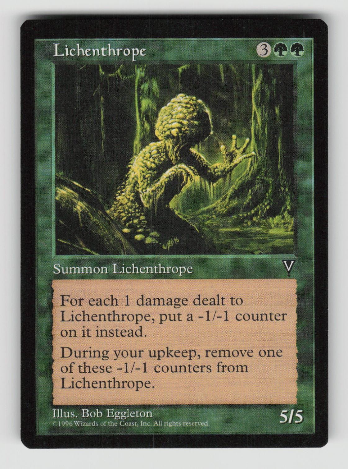 Lichenthrope Rare Visions Magic: The Gathering Lightly Played