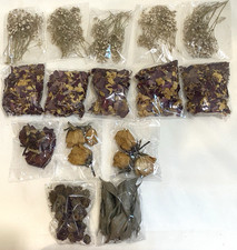 15 -Individually Packed Sun Dried Assorted Flowers/Leaves/Confetti for Crafting