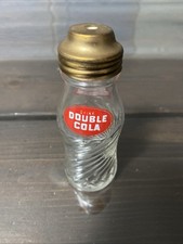 Salière double cola vintage / verre