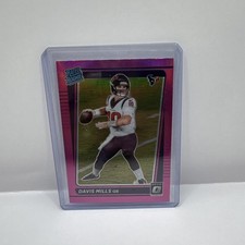 2021 Panini Donruss - Rated Rookie Davis Mills #P-273 Optic Holo Pink Preview...