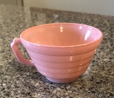 Vintage Pink Hazel Atlas Moderntone Platonite Coffee Tea Cup-small Flaw