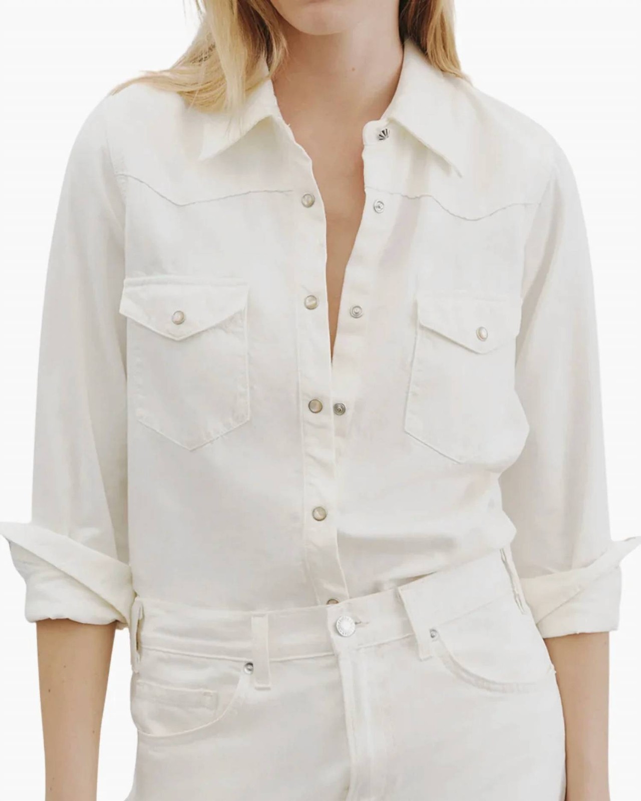 Nili Lotan Travis Denim Shirt Size S