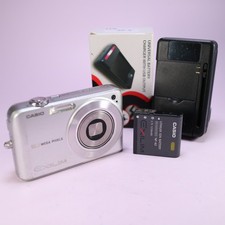 Casio Digital Camera Exilim EX-Z1050 10.1MP Silver Tested W/ Battery + Charger