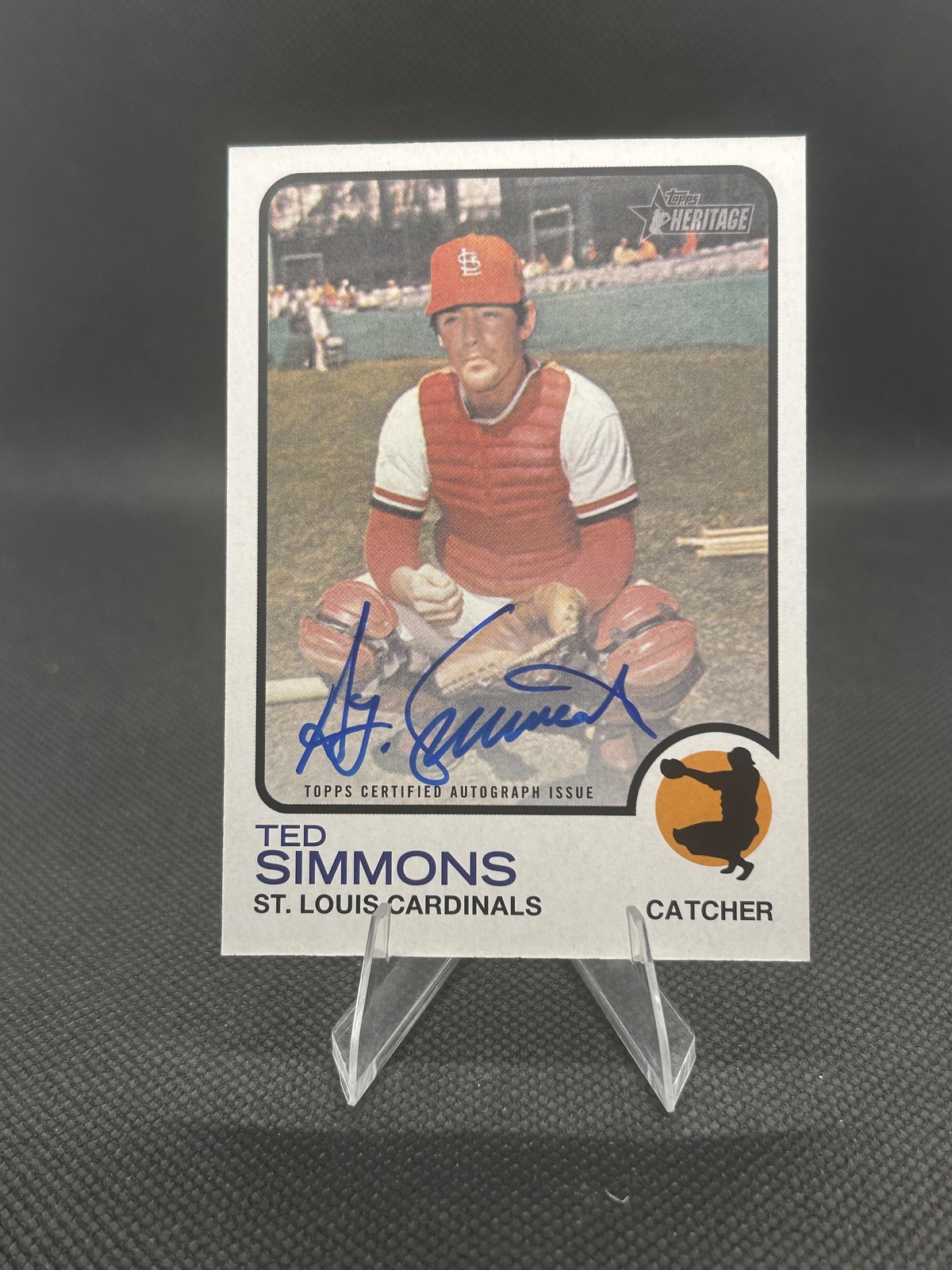 2022 Topps Heritage #ROA-TSM Ted Simmons Real One Autographs