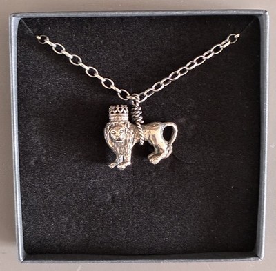 Momocreatura God Save The Queen Collection Britischer Löwe Sterlingsilber Halskette