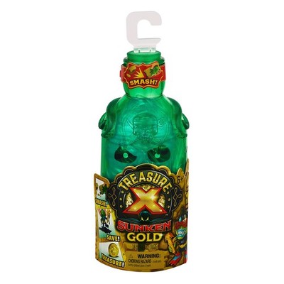Treasure X Sunken Gold Bottle Smash - Action Figure & Treasure Inside. 10 Levels