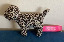 Victoria's Secret Pink Mini Plush Leopard Print Dog HTF Limited Edition 3.5"