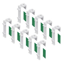 YZROHYI 10 Pezzi Ganci per Tende Senza Forare Finestre Pvc,Supporto Tenda S