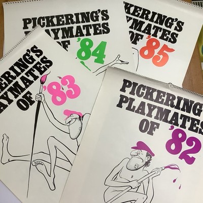Australian 4 Pickerings Playmates Calendars Collectable 1982-1985 Rare unbenutzt 