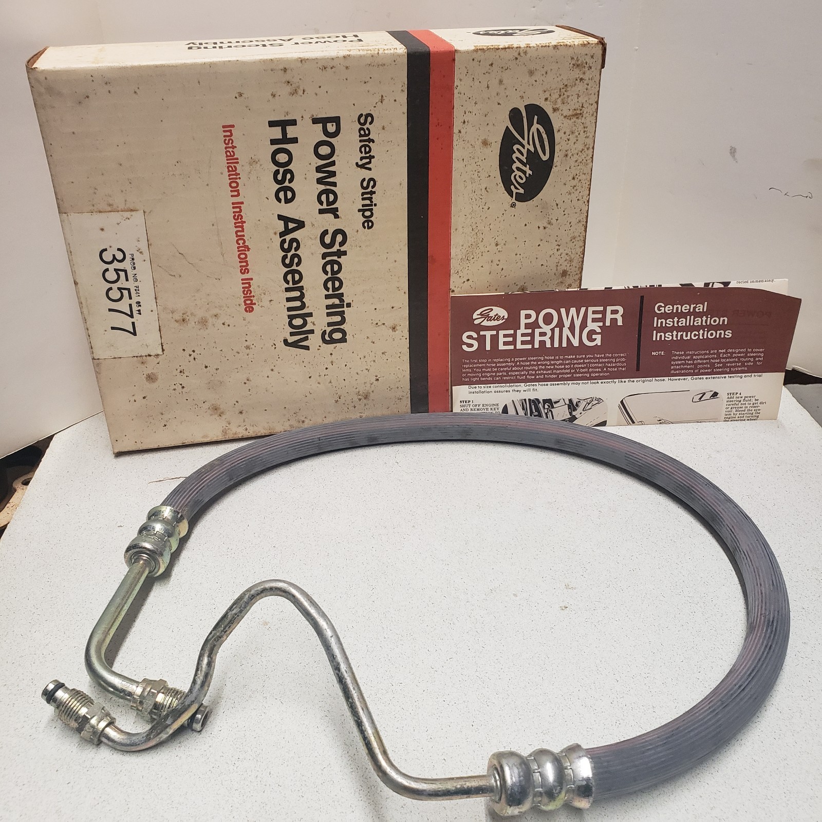 Power Steering Line * 35577 Gates* 1979-81 Mustang Capri; Cougar Zephyr Fairmont