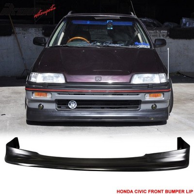 For 88-91 Honda Civic Zenki Style Front Bumper Lip Spoiler