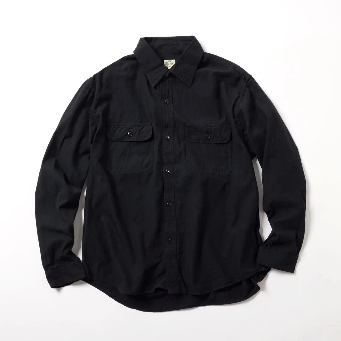 Oro GL29756 CHAMBRAY CAMISA DE TRABAJO Off White Negro Azul M-XL Japón NUEVO