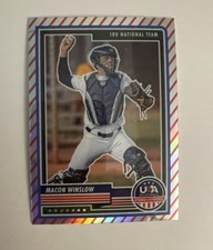 Macon Winslow 2023 Panini USA Baseball Stars & Stripes - Stripes Prizm #19