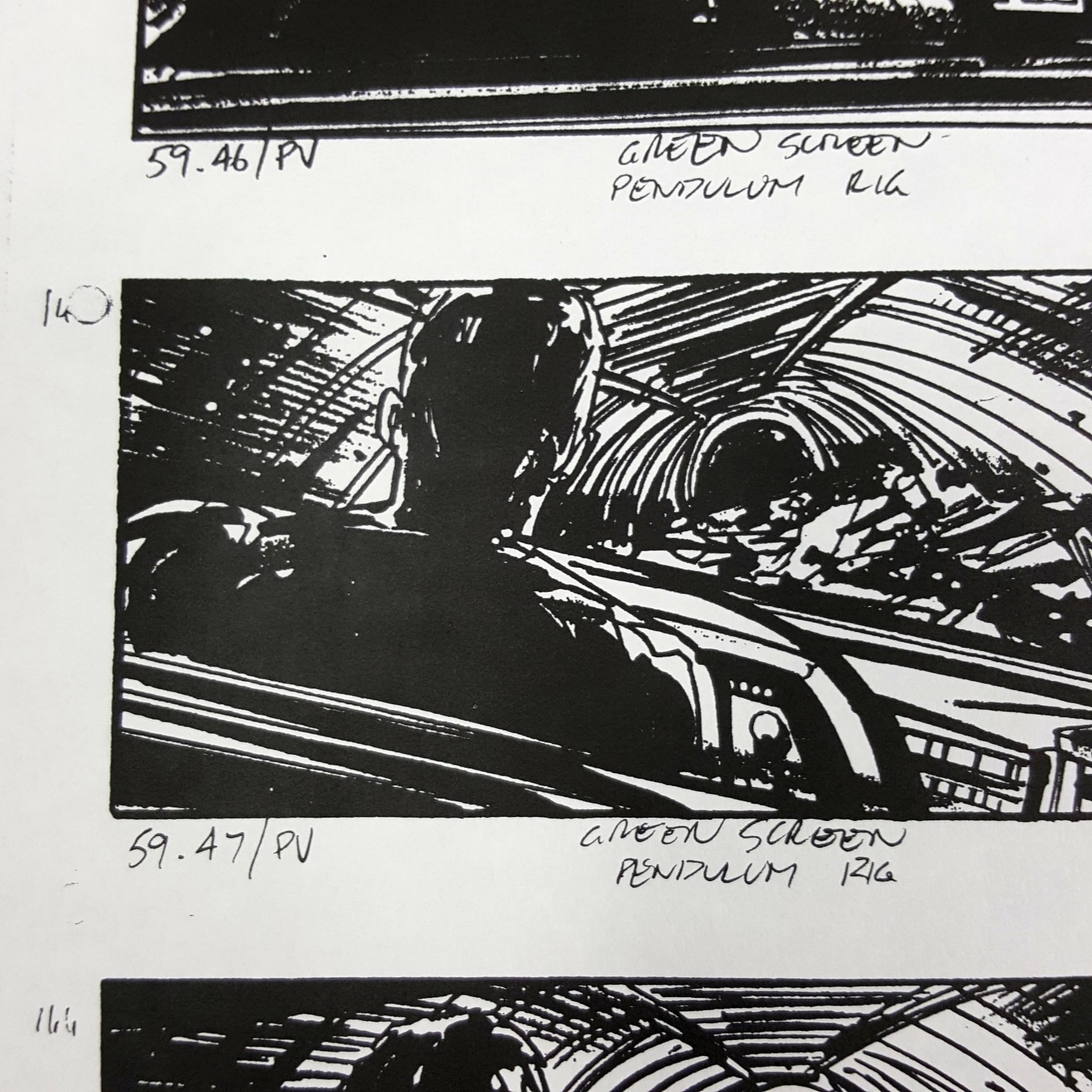 Image 7 of The Fifth Element - Production Used Storyboard, Cab Chase 142-144 , COA