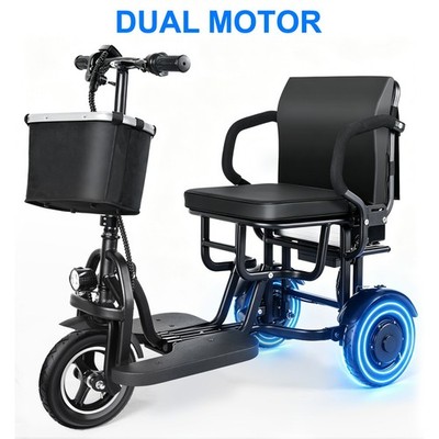 TopMat Electric Mobility Scooter 3 Wheel for Adult Senior 500W Dual Motor