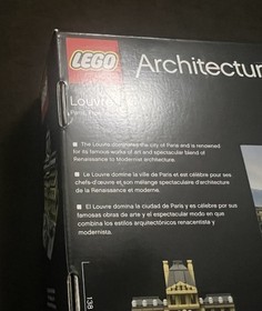 DAMAGED BOX LEGO Architecture Louve 21024 Paris France Landmark Retired