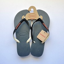 Havaianas Top Mix Orange/Grey Flip Flops Men s Size 11/12 43-44 Brazil NEW