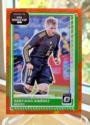 2025-26 Donruss Road To World Cup Santiago Gimenez #75 Optic Orange Ice /99