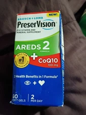 Preservision AREDS 2 Eye Vitamins With Coq10 For Heart Health EXP 12/25
