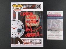 Ari Lehman Signed Funko Pop 01 Friday The 13th Jason Voorhees Crystal JSA COA
