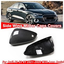 Außenspiegel Spiegelkappen Gehäuse Ersatz Echte Carbon Für Audi A3 S3 8Y 21–26