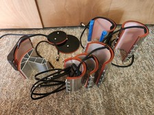 Heat Press Attachment Lot Hat Press, 2 Plates, 5 Mug / Tumbler 