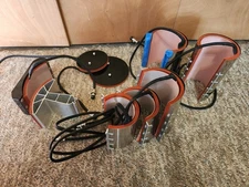 Heat Press Attachment Lot Hat Press, 2 Plates, 5 Mug / Tumbler 