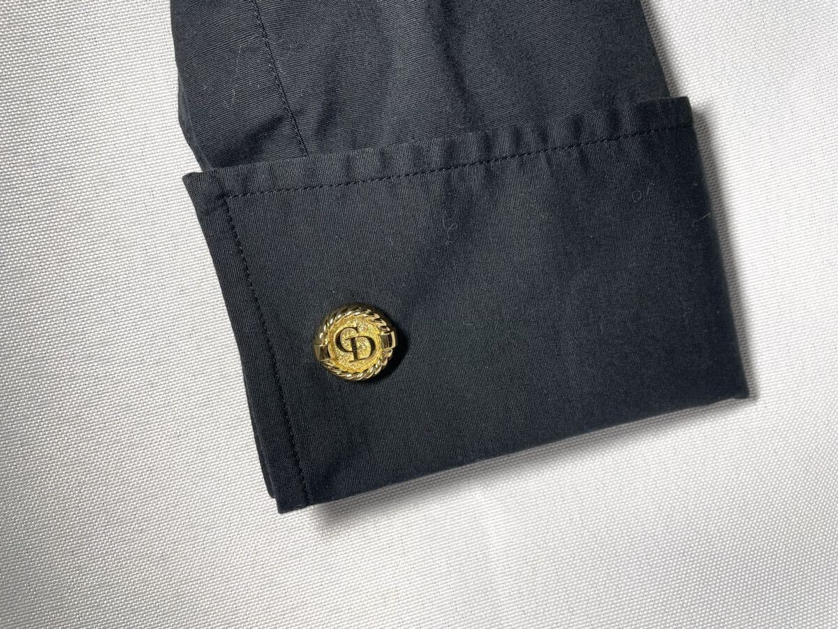 Christian Dior Cufflinks CD Logo & Side Design Vintage Gold Men's thumbnail 10