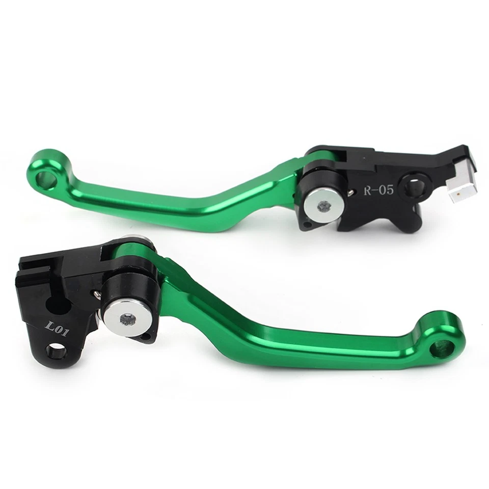 Palancas de embrague de freno pivote verde para Honda XR250 1995-2007 XR400 Foto 3 de 4