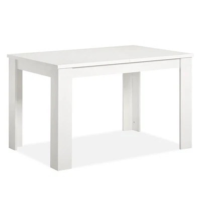 Esstisch ausziehbar massiv weiß 120x80 Küchentisch Tisch Wohnzimmer Homestyle4u - Bild 1 von 4