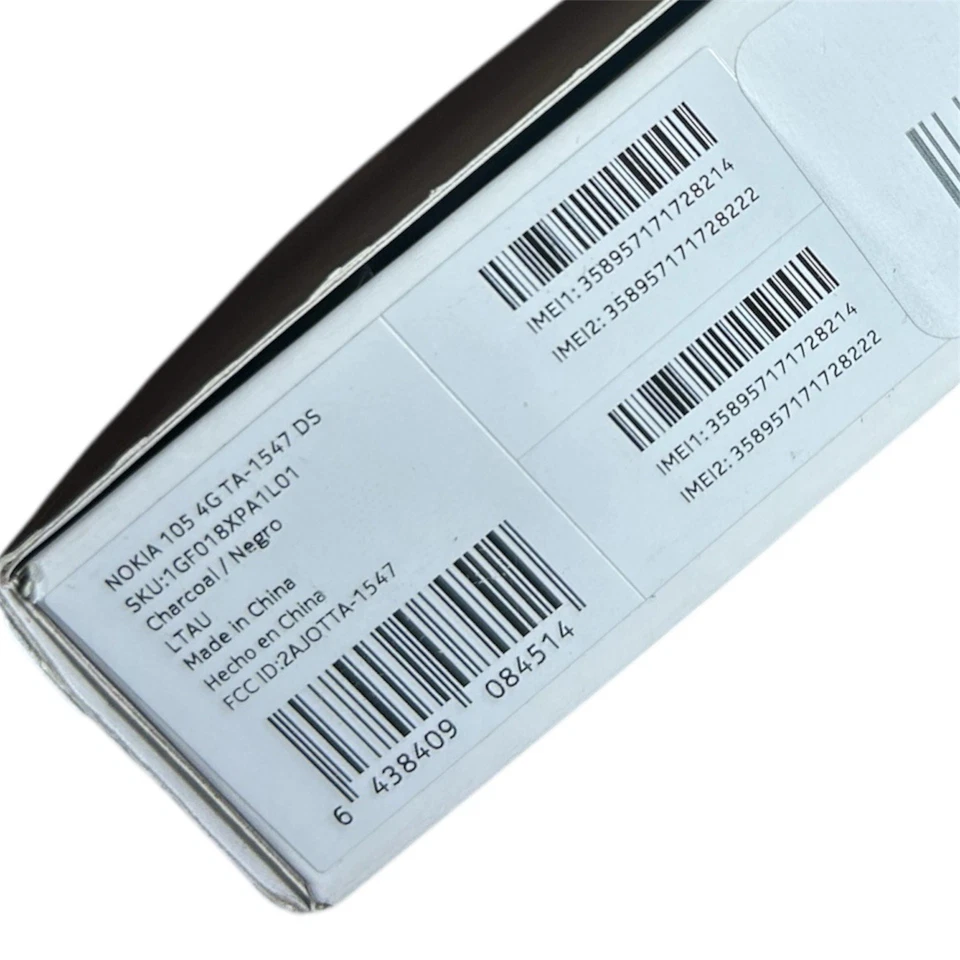 Nokia 105 4G (2023) GSM ONLY Volte Doble SIM Desbloqueado Teléfono Móvil Carbón - Nuevo Foto 3 de 4