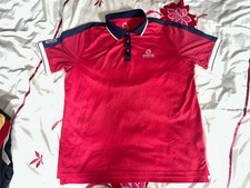 Sunderland of Scotland Embroidered Logo Golf Polo Shirt - Pink/Blue - Size XL