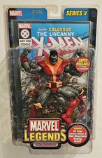 2004 TOY BIZ MARVEL LEGENDS SERIES V 5 COLOSSUS w  COMIC BOOK AND WALL DISPLAY