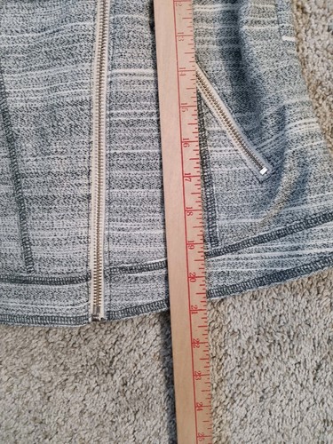 NWT Anthropologie Jacket Moto Asymmetrical Zip Gray Wmns Sz. Small 100% Cotton - Picture 12 of 16