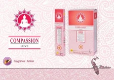 SreeVani Elite Compassion Love Incense Sticks Amber Fragrance Agarbatti Box 180g