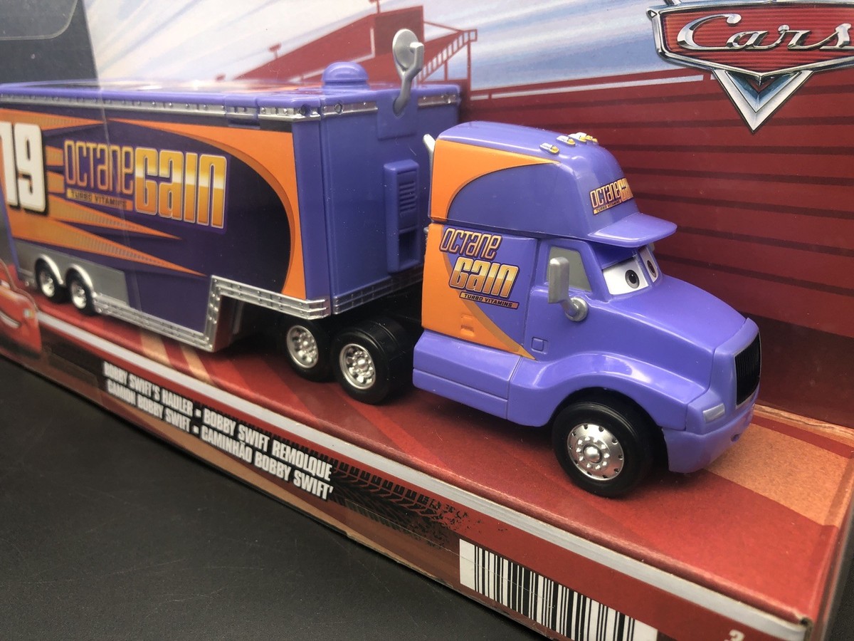 Disney Pixar Cars Bobby Swift's Hauler Octane Gain Purple Semi