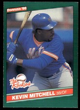 Kevin Mitchell 1986 Donruss The Rookies #17 Mets MLB READ FREE SHIP AutographDen