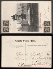 Canada to France QUEBEC Queen Victoria 1/2c x4 Small Queens SHORT WALLICK 1905