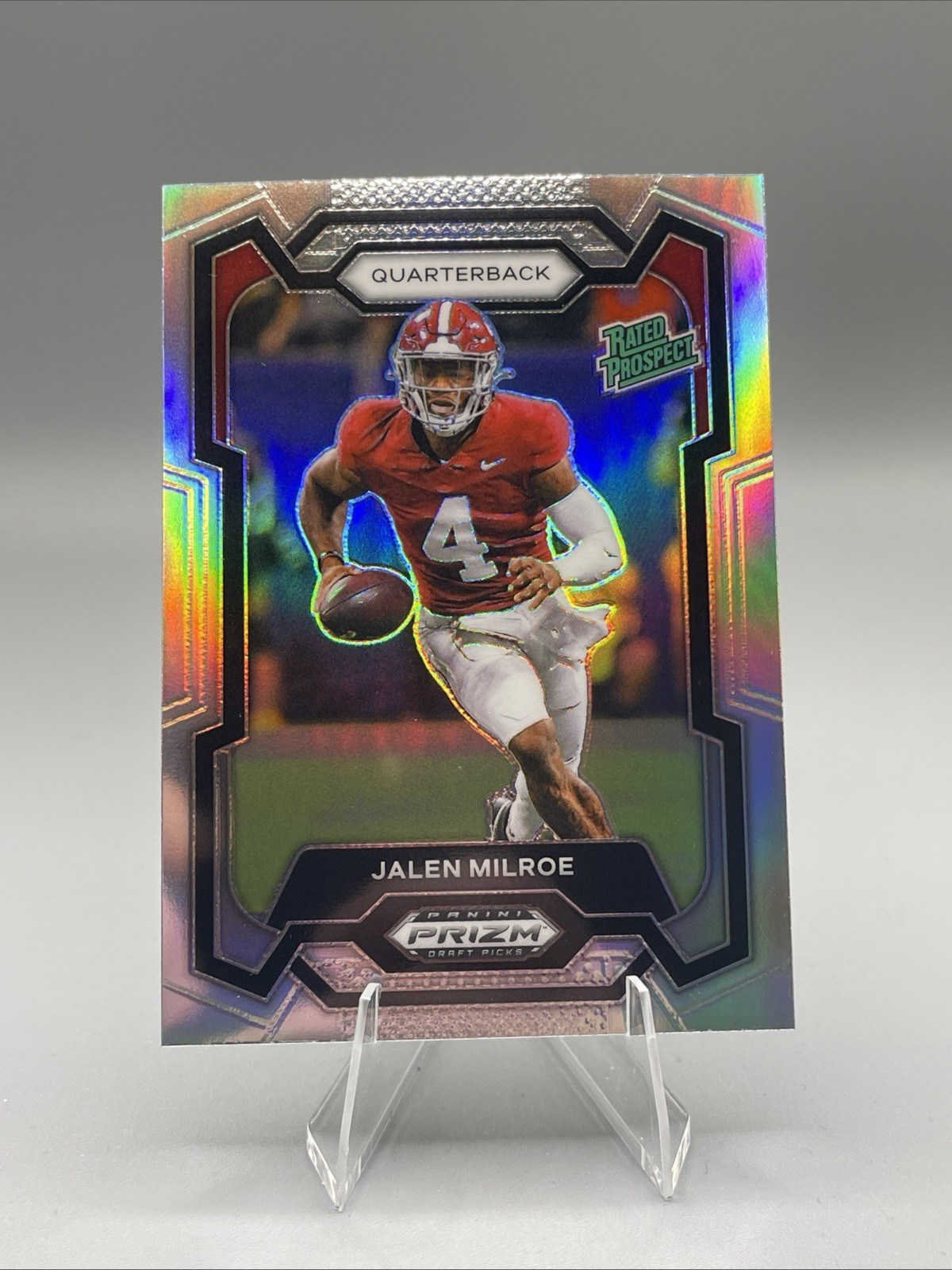 2024 Panini Prizm Draft Picks - Jalen Milroe #122 Silver Prizm (RC)