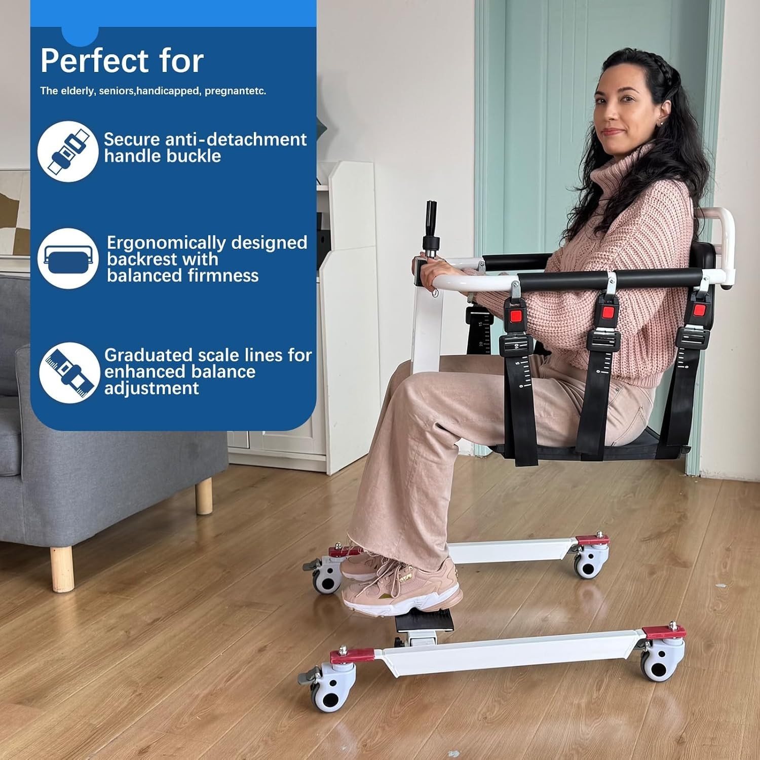 Patient Transfer Chair, Wheelchair to Car Transfer Devices, Sit to Stand Lift