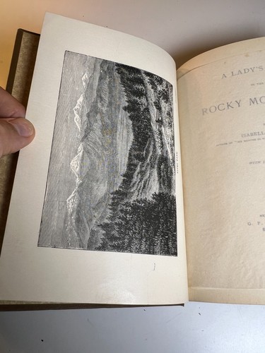 Antique 1890 A Lady’s Life in the Rocky Mountains Victorian Book Ornate Gilded - Picture 16 of 24